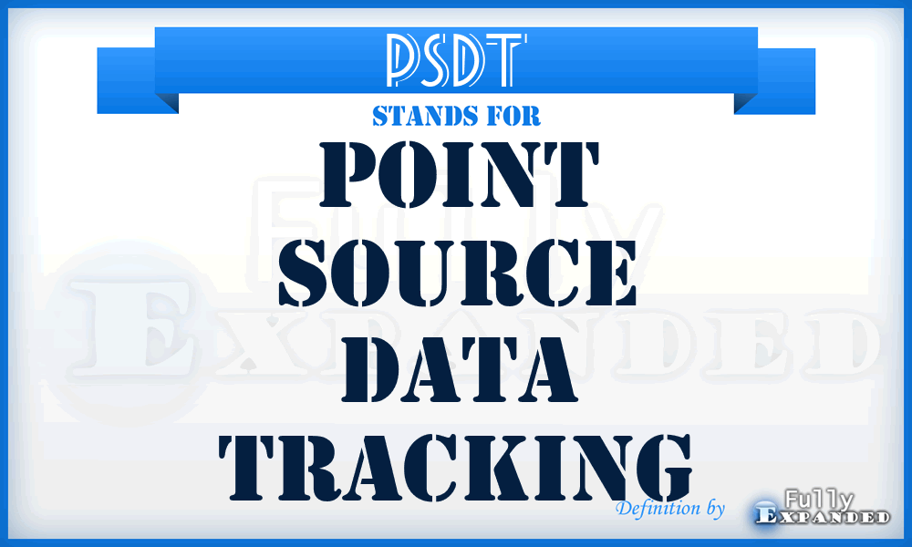 PSDT - Point Source Data Tracking