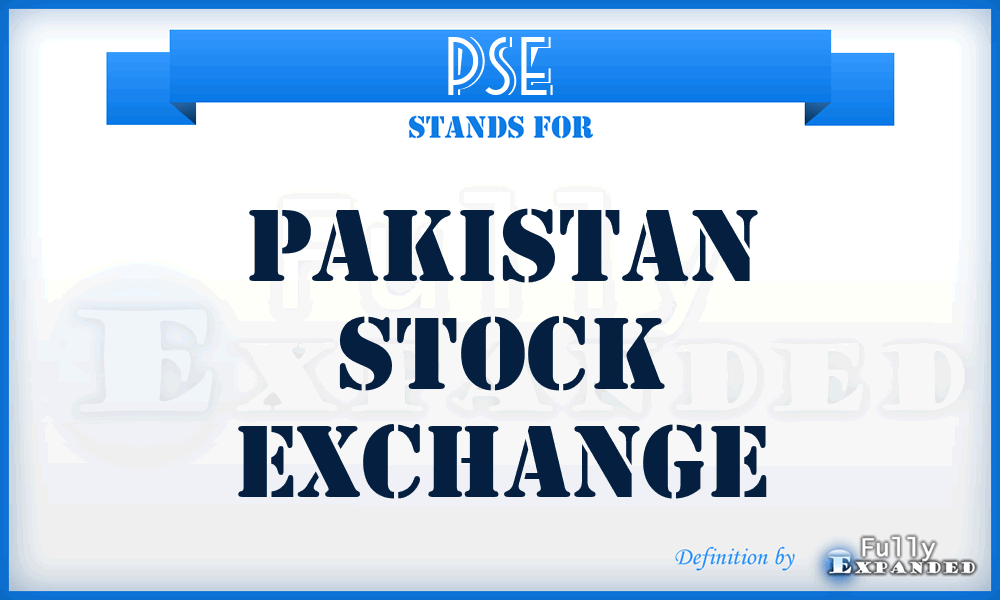 PSE - Pakistan Stock Exchange