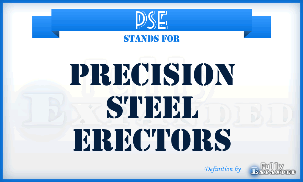 PSE - Precision Steel Erectors