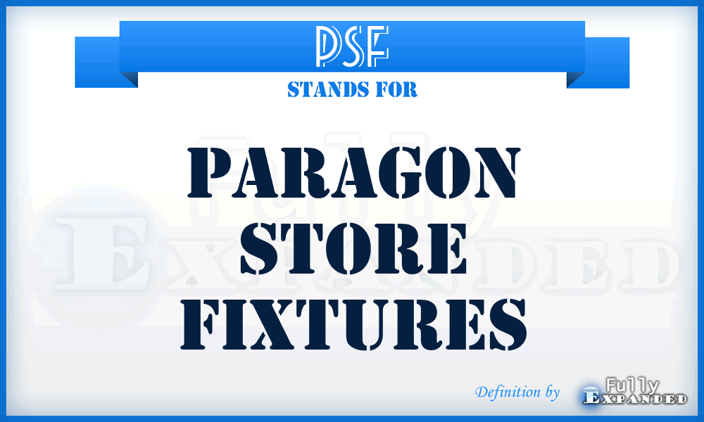 PSF - Paragon Store Fixtures