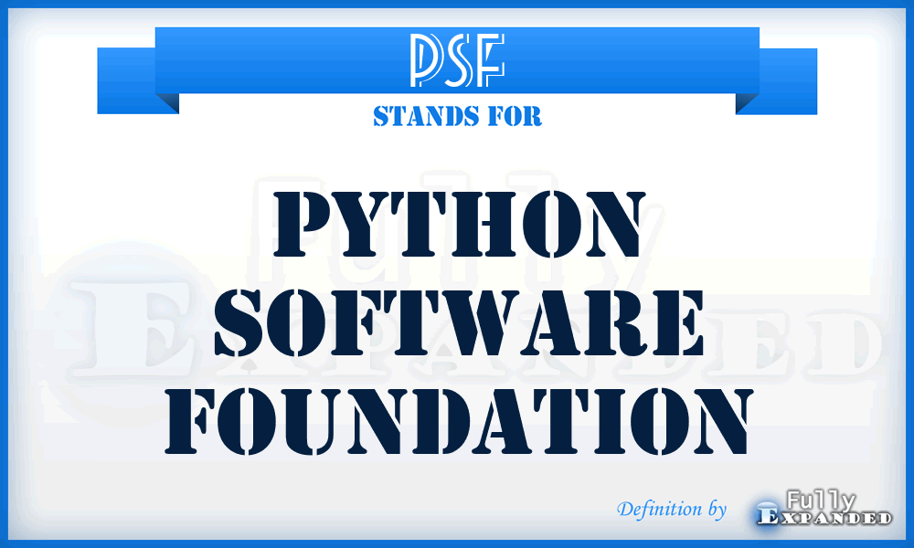 PSF - Python Software Foundation