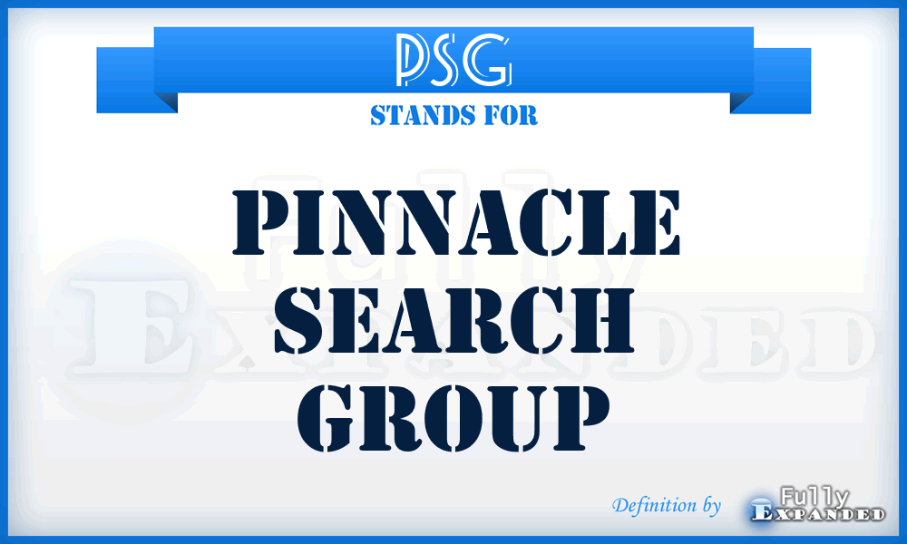 PSG - Pinnacle Search Group