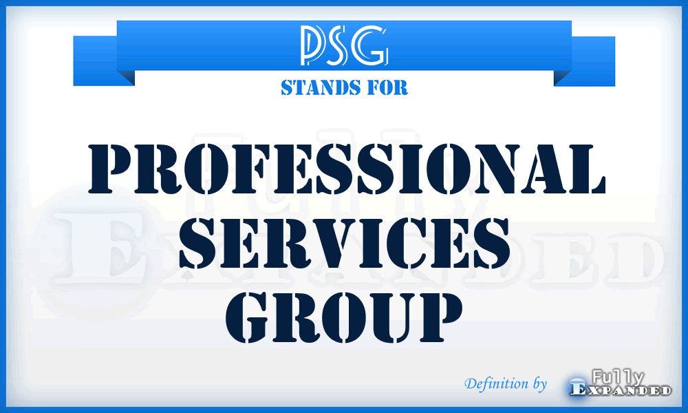 PSG - Professional Services Group