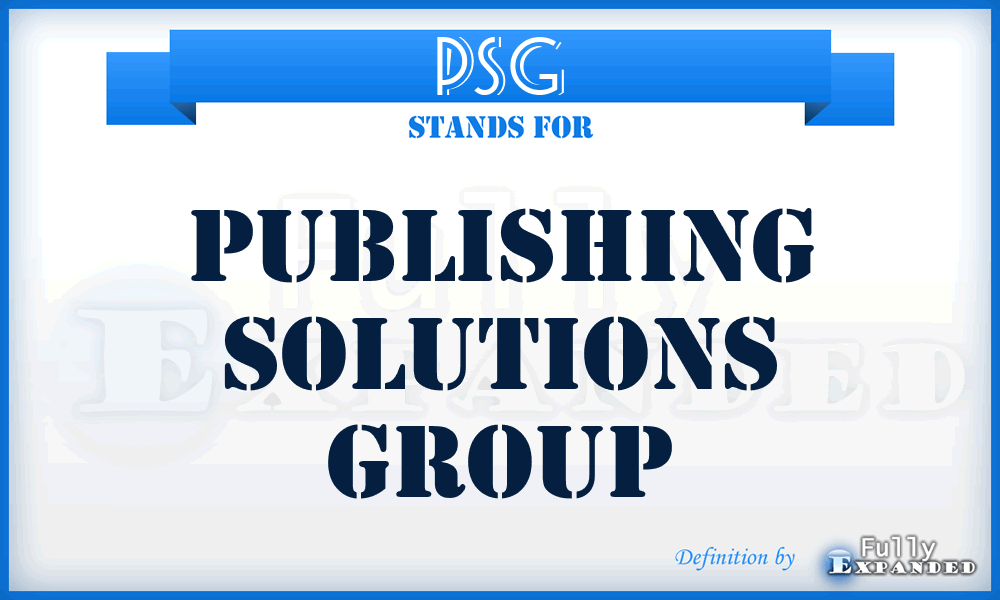 PSG - Publishing Solutions Group