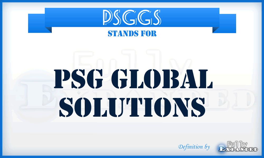 PSGGS - PSG Global Solutions
