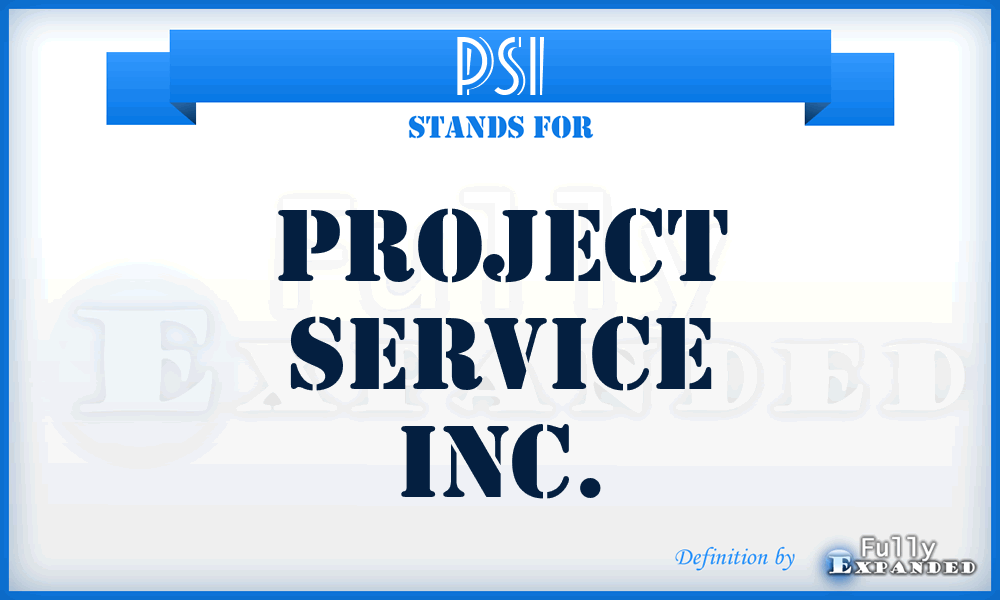 PSI - Project Service Inc.