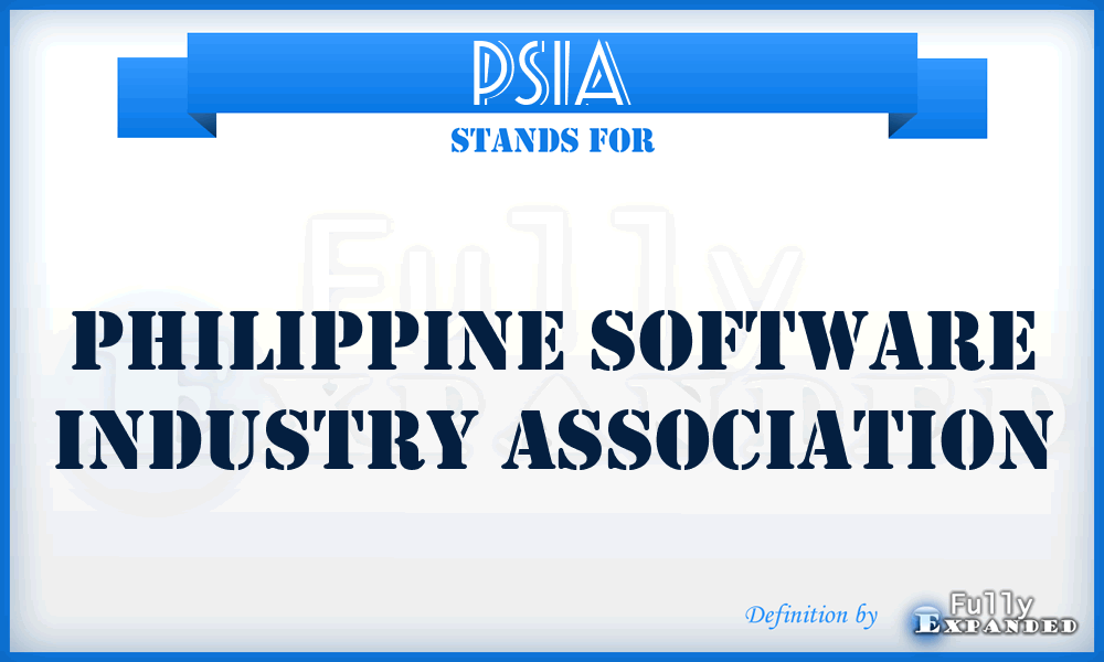 PSIA - Philippine Software Industry Association