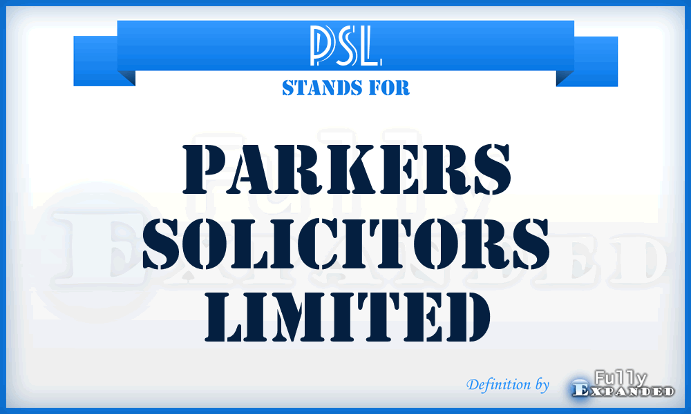 PSL - Parkers Solicitors Limited