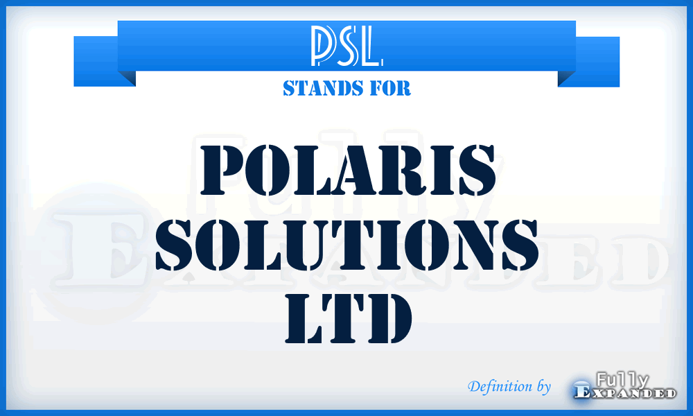 PSL - Polaris Solutions Ltd