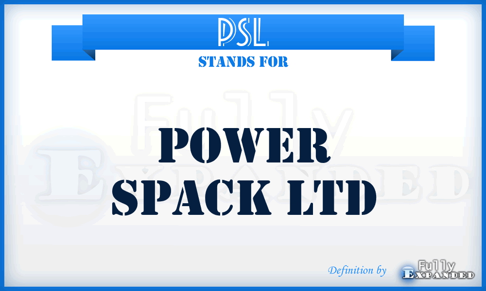 PSL - Power Spack Ltd