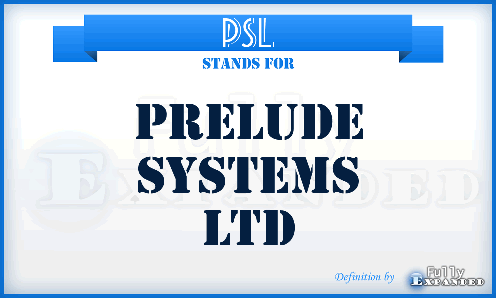 PSL - Prelude Systems Ltd