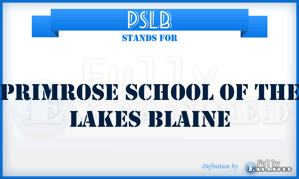 PSLB - Primrose School of the Lakes Blaine