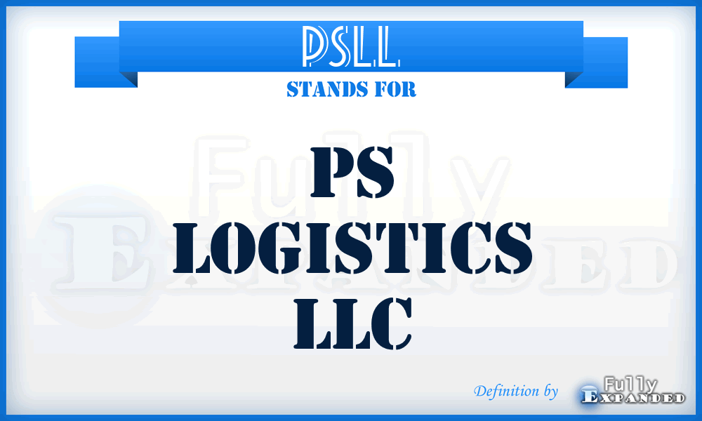 PSLL - PS Logistics LLC