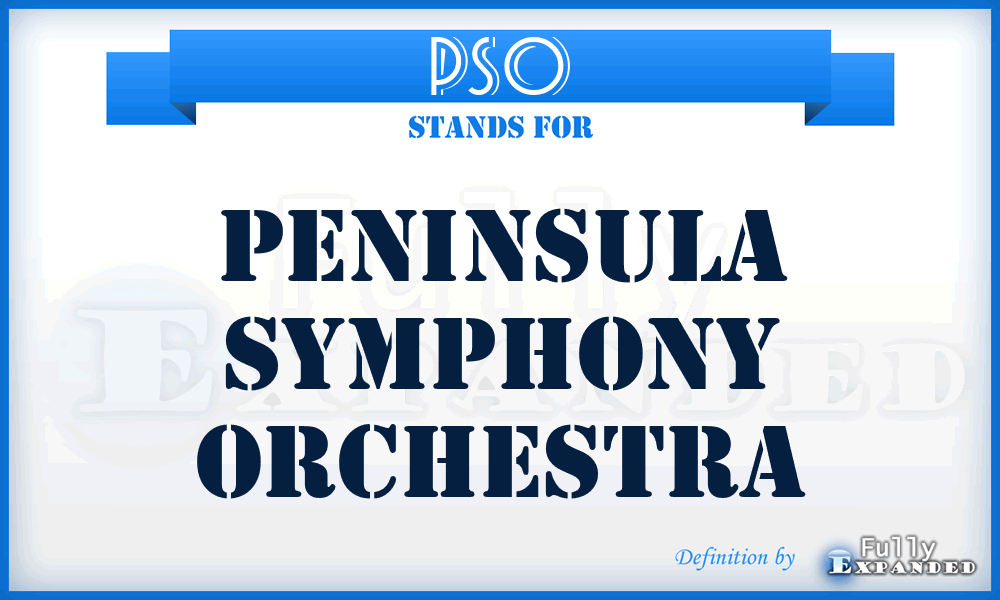 PSO - Peninsula Symphony Orchestra