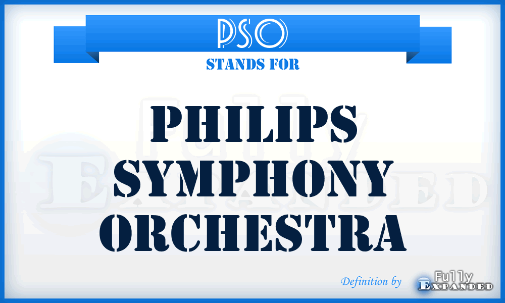 PSO - Philips Symphony Orchestra