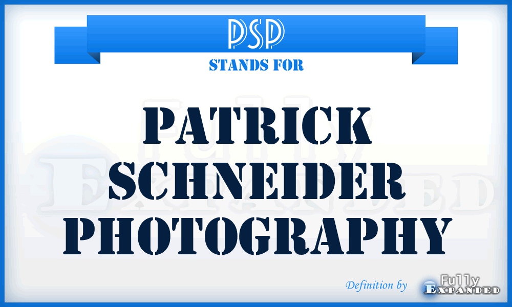 PSP - Patrick Schneider Photography