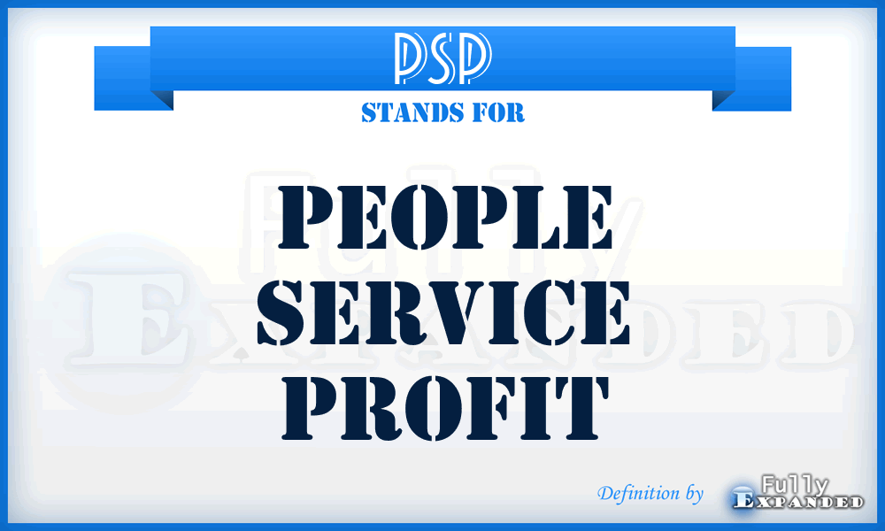PSP - People Service Profit