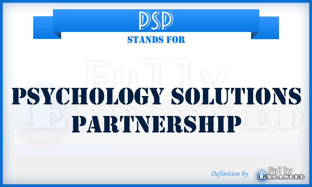 PSP - Psychology Solutions Partnership