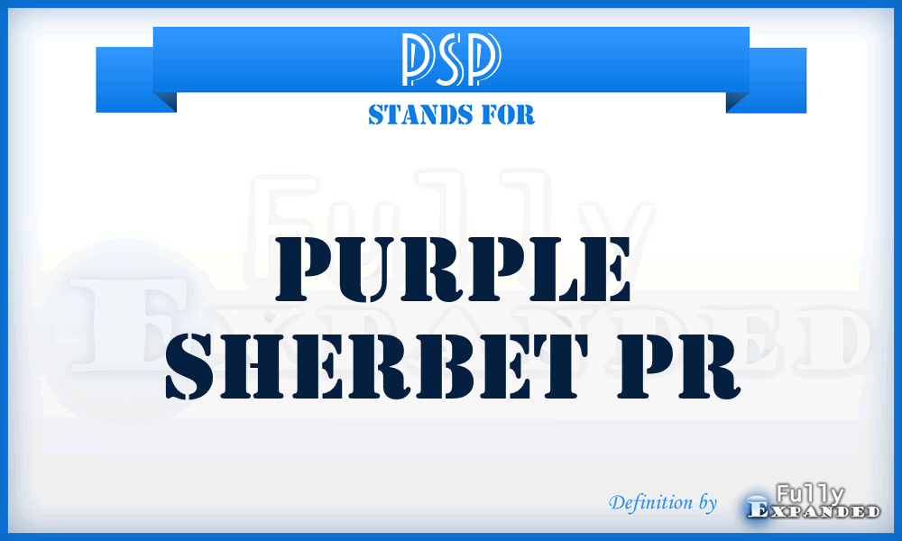 PSP - Purple Sherbet Pr