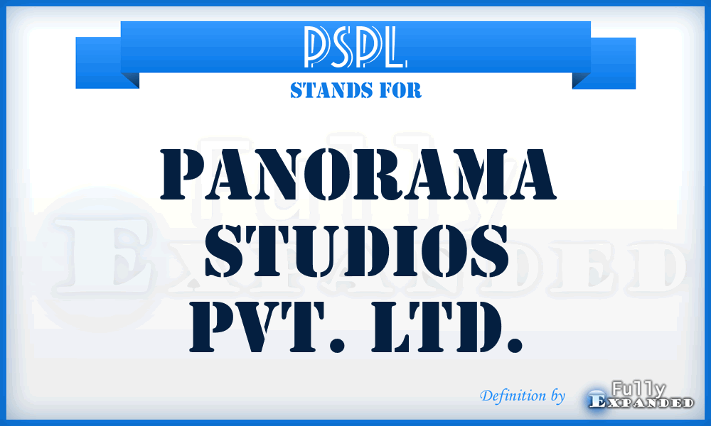 PSPL - Panorama Studios Pvt. Ltd.
