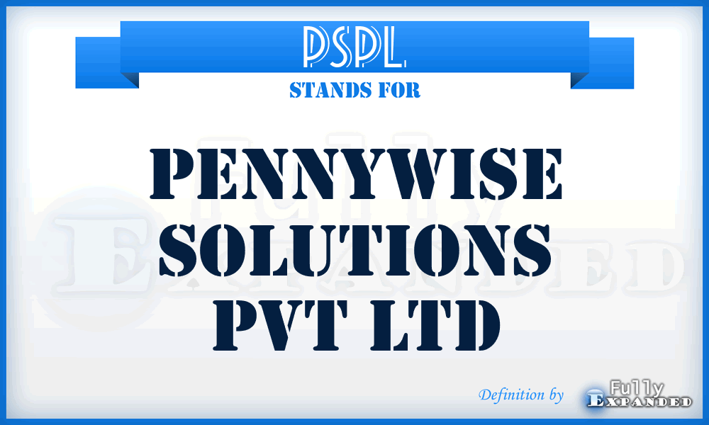 PSPL - Pennywise Solutions Pvt Ltd