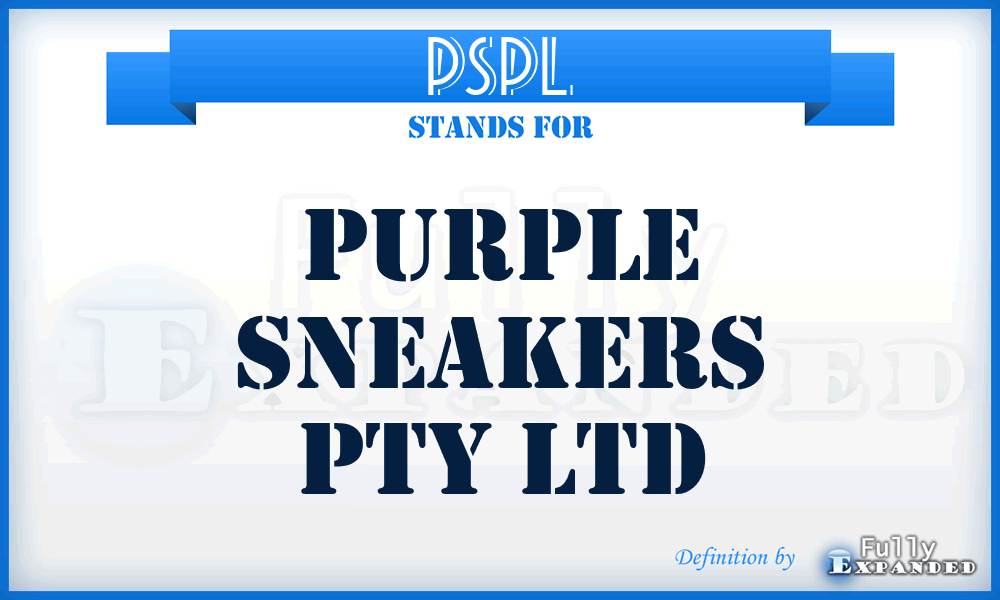 PSPL - Purple Sneakers Pty Ltd