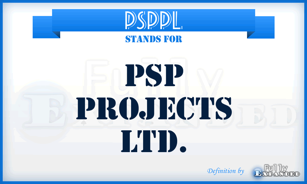 PSPPL - PSP Projects Ltd.