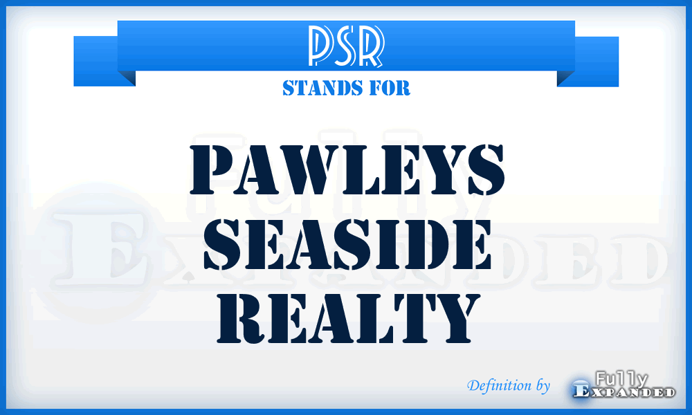 PSR - Pawleys Seaside Realty