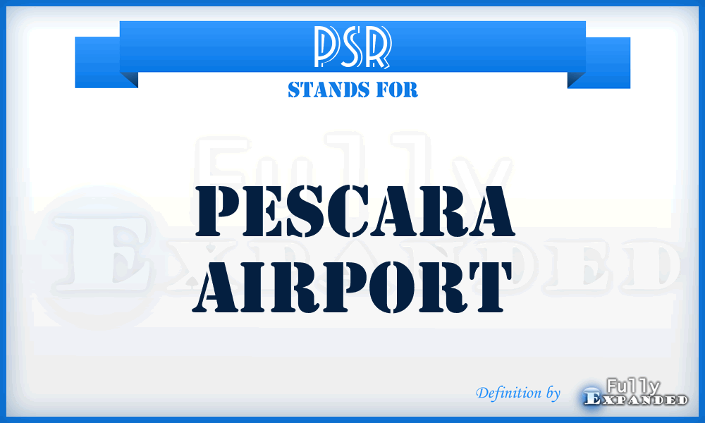 PSR - Pescara airport