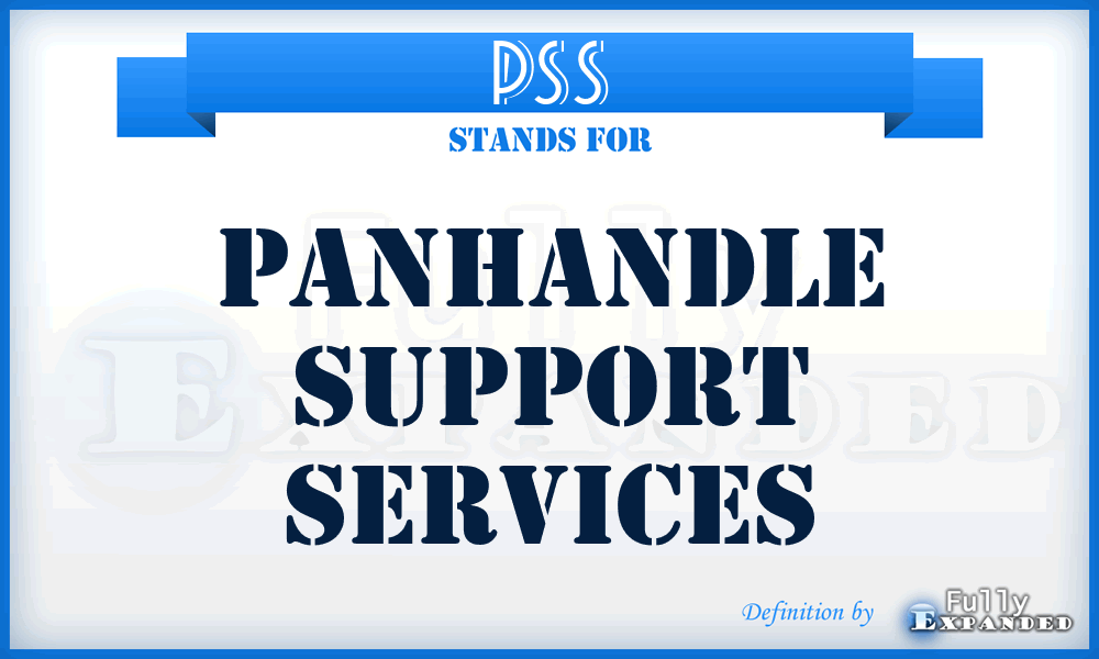 PSS - Panhandle Support Services