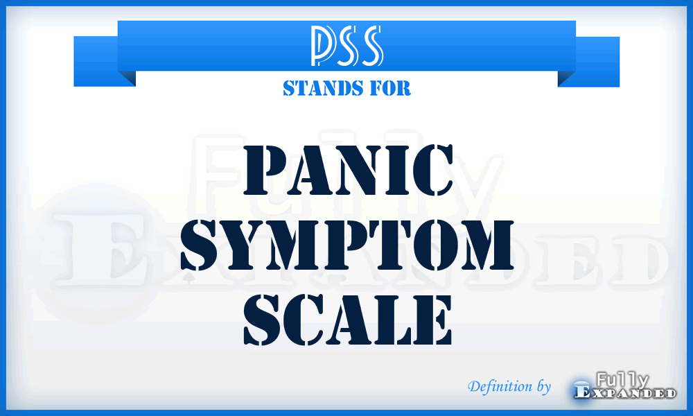 PSS - Panic Symptom Scale