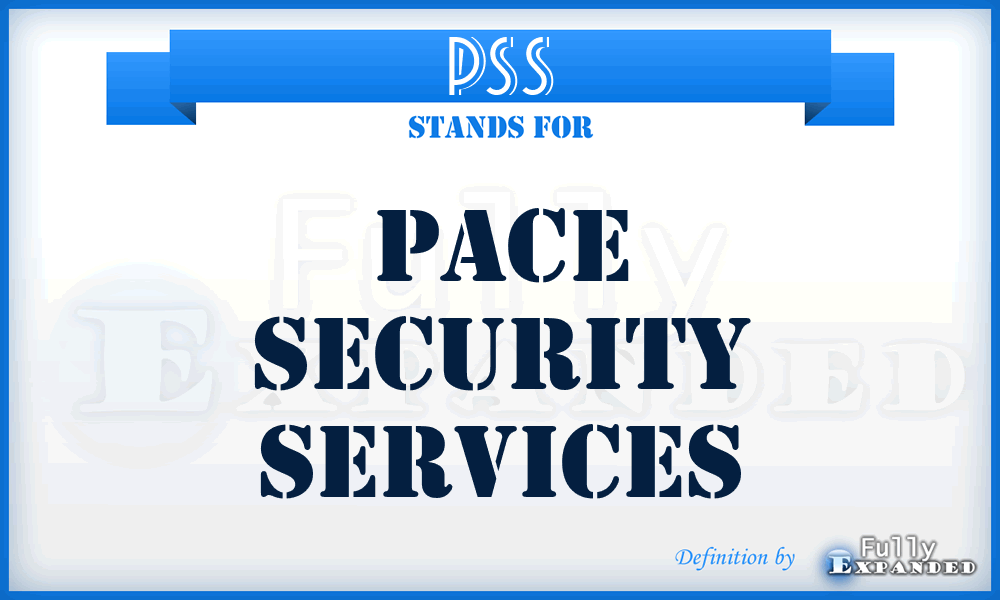 PSS - Pace Security Services