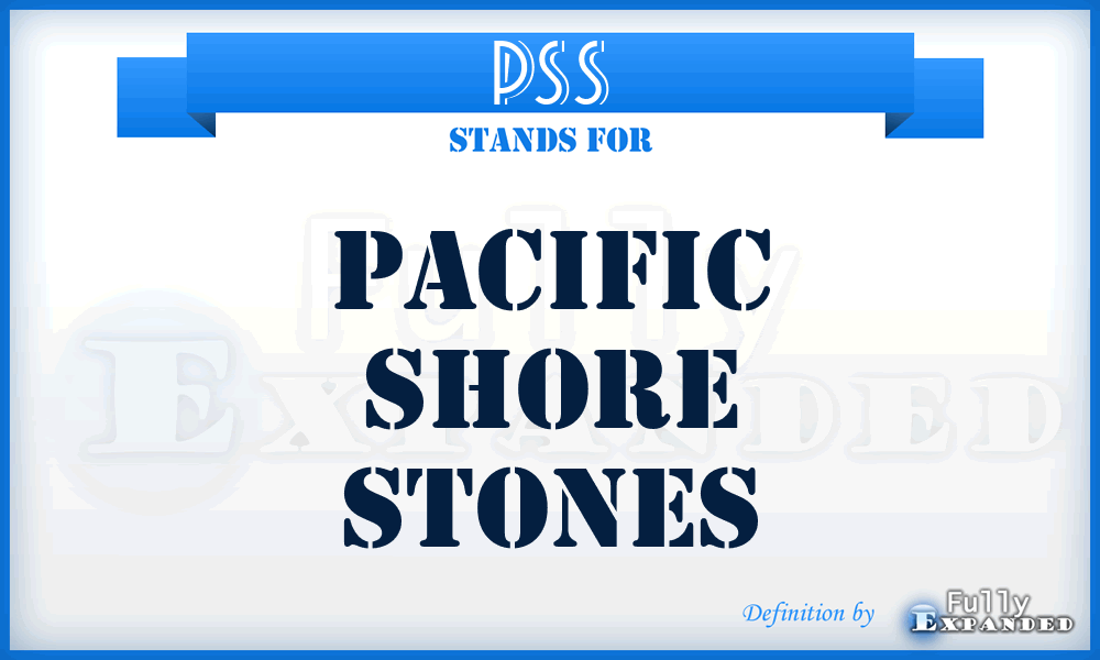 PSS - Pacific Shore Stones