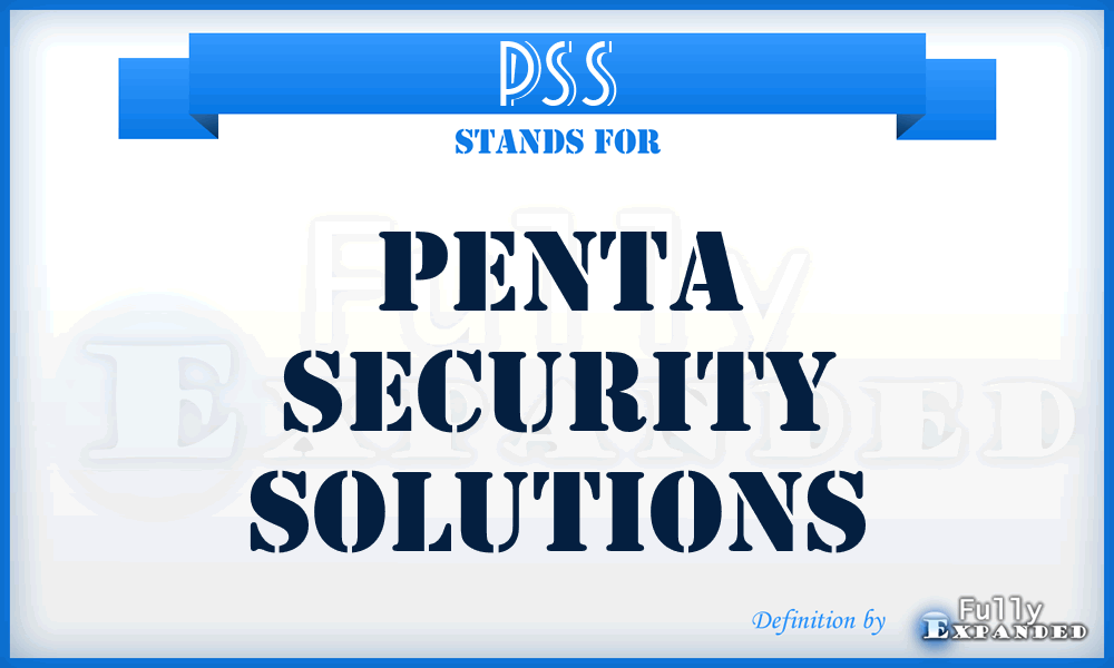 PSS - Penta Security Solutions