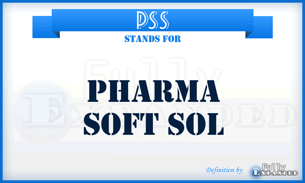 PSS - Pharma Soft Sol