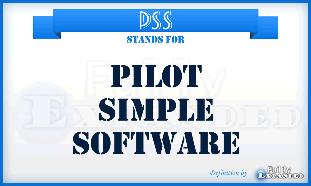 PSS - Pilot Simple Software