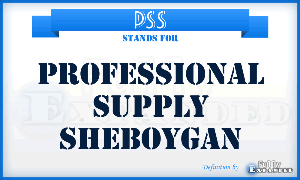 PSS - Professional Supply Sheboygan