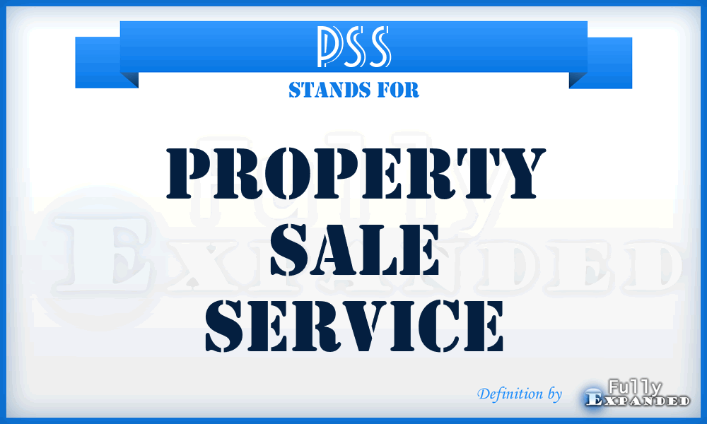 PSS - Property Sale Service