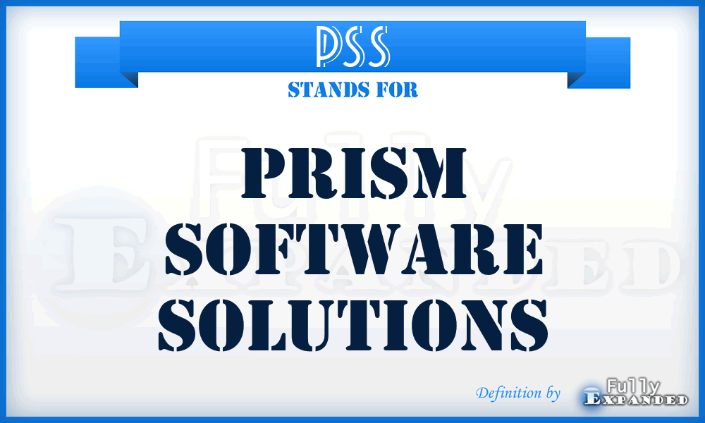 PSS - Prism Software Solutions