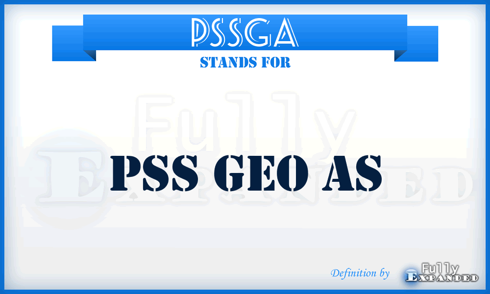 PSSGA - PSS Geo As
