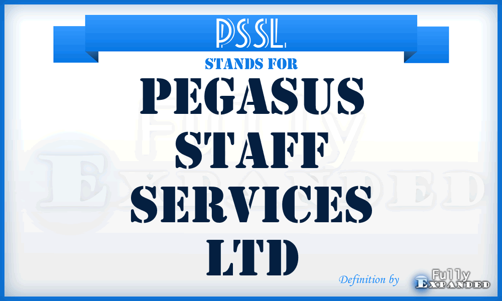PSSL - Pegasus Staff Services Ltd