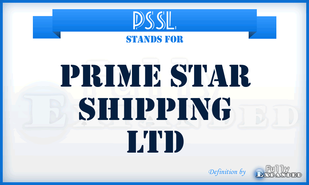 PSSL - Prime Star Shipping Ltd