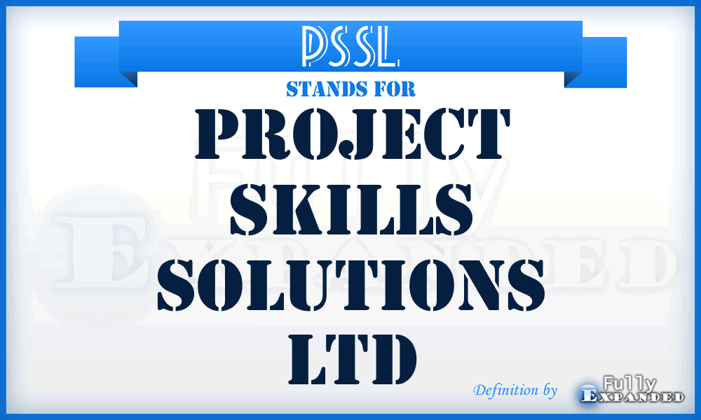 PSSL - Project Skills Solutions Ltd