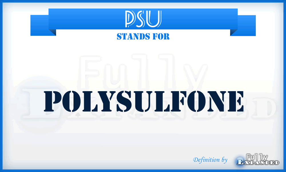PSU - Polysulfone