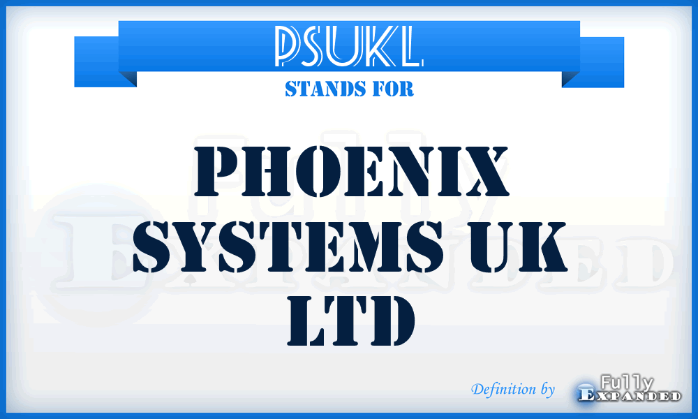 PSUKL - Phoenix Systems UK Ltd