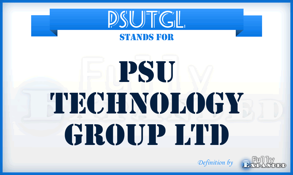 PSUTGL - PSU Technology Group Ltd