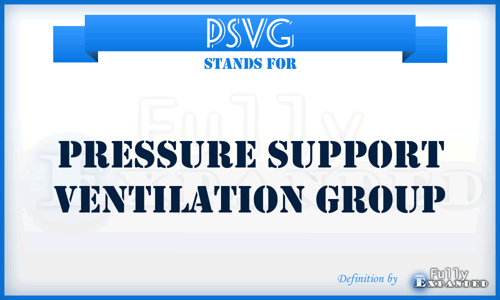 PSVG - Pressure support ventilation group