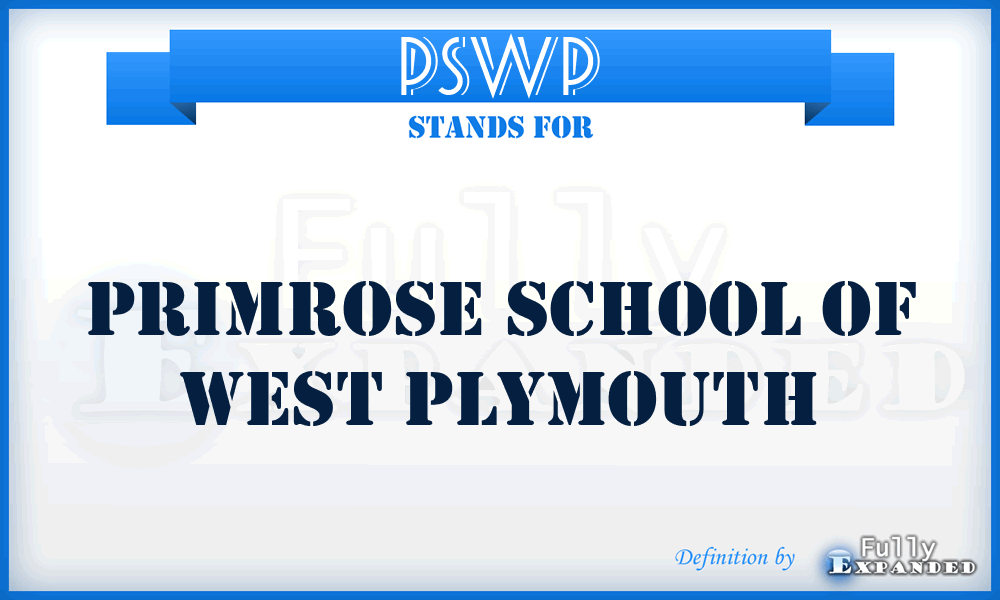 PSWP - Primrose School of West Plymouth