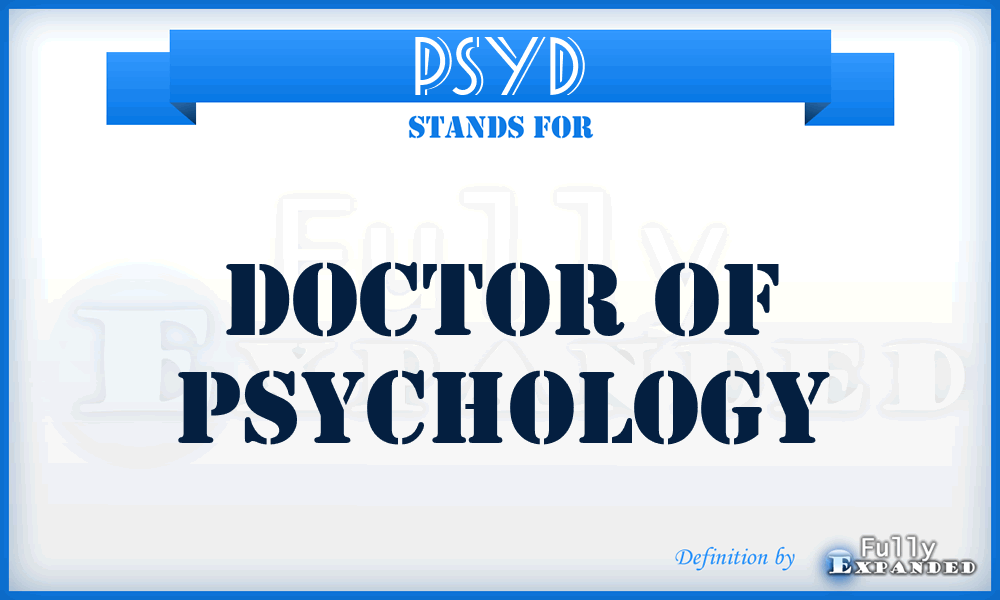 PSYD - Doctor of Psychology