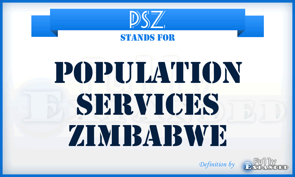 PSZ - Population Services Zimbabwe